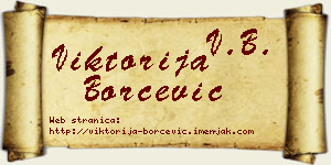 Viktorija Borčević vizit kartica